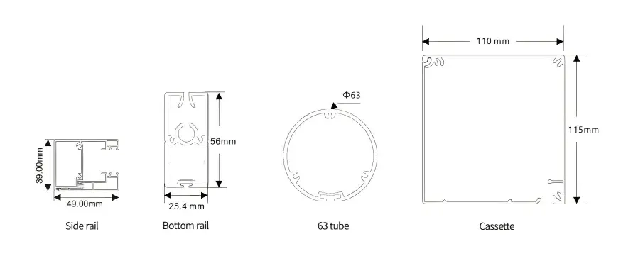 WR110 profile size